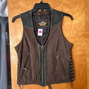 Harley Davidson leather vest